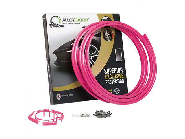 AlloyGator Wheel Protectors; Pink (Universal; Some Adaptation May Be Required)