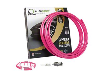 AlloyGator Wheel Protectors; Pink (Universal; Some Adaptation May Be Required)