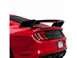 GT500 Track Pack Style Rear Spoiler; Gloss Carbon Fiber (15-23 Mustang Fastback)