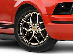 Niche Vice Matte Bronze Black Bead Ring Wheel; 20x9 (10-14 Mustang)