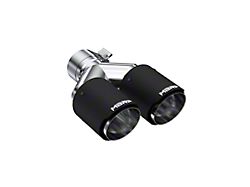 MBRP 3.50-Inch Dual Exhaust Tip; Carbon Fiber (Fits 2.50-Inch Tailpipe)