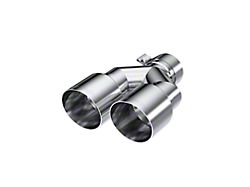MBRP 3.50-Inch Dual Exhaust Tip; Polished (Fits 2.50-Inch Tailpipe)