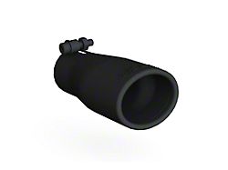 MBRP 3.75-Inch Oval Exhaust Tip; Black (Fits 2.50-Inch Tailpipe)