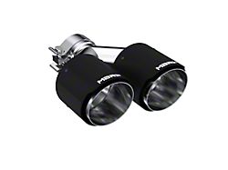 MBRP 4-Inch Dual Exhaust Tip; Carbon Fiber (Fits 2.50-Inch Tailpipe)