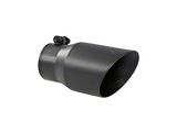 MBRP 4-Inch Dual Wall Angled Exhaust Tip; Black (Fits 3-Inch Tailpipe)