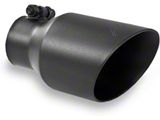 MBRP 4-Inch Dual Wall Angled Exhaust Tip; Black (Fits 2.50-Inch Tailpipe)