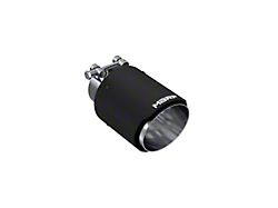 MBRP 4-Inch Dual Wall Angled Exhaust Tip; Carbon Fiber (Fits 2.50-Inch Tailpipe)