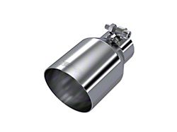 MBRP 4-Inch Dual Wall Angled Exhaust Tip; Polished (Fits 2.50-Inch Tailpipe)