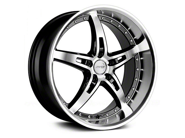 MRR GT5 Black Machined Face Wheel; 20x10 (15-23 Mustang, Excluding GT500)