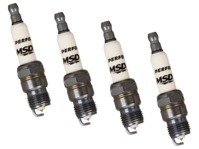 MSD Iridium Tip Spark Plugs; Set of Four (80-83 2.5L Jeep CJ7)