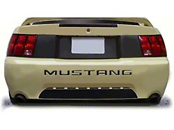 Rear Deck and Lower Bumper Blackout Stripes; Gloss Black (99-04 Mustang)