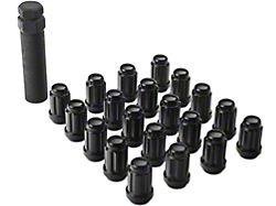 Black 6 Spline Lug Nut Kit; 1/2-Inch x 20; Set of 20 (79-14 All)
