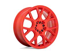 RUFF Drift Gloss Red Wheel; 18x8 (05-09 Mustang GT, V6)