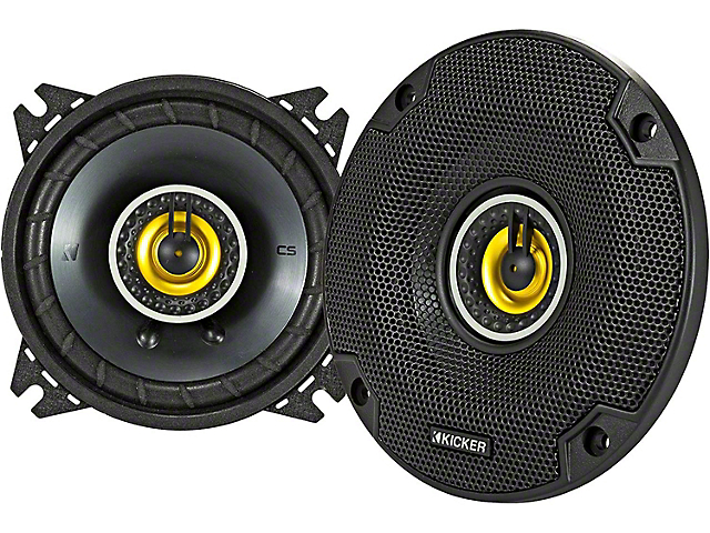 Kicker CS-Series 4-Inch Coaxial Speakers (Universal; Some Adaptation May Be Required)