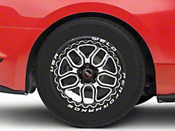 WELD Performance Laguna Beadlock Gloss Black Milled Wheel; Rear Only; 17x10; 50mm Offset (15-23 Mustang GT, EcoBoost, V6)