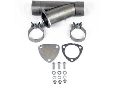 Granatelli Motor Sports Manual Exhaust Cutout; 3-Inch Aluminized Steel; Single (Universal; Some Adaptation May Be Required)