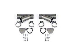Granatelli Motor Sports Manual Exhaust Cutout; 4-Inch Aluminized Steel; Pair (Universal; Some Adaptation May Be Required)
