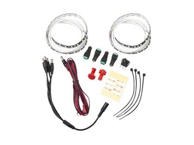 Diode Dynamics LED Footwell Kit; Red; Set of Two (Universal; Some Adaptation May Be Required)