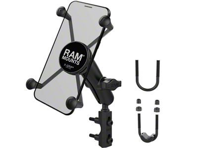 RAM Mounts X-Grip Large Phone Mount with Brake/Clutch Reservoir Base (Universal; Some Adaptation May Be Required)