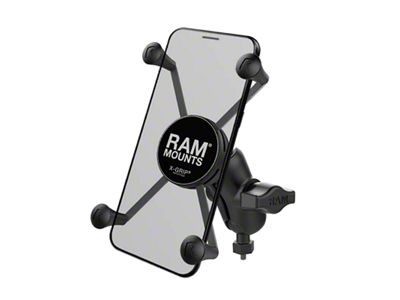 RAM Mounts X-Grip Large Phone Mount with Tough-Ball M6-1 x 6mm Base (Universal; Some Adaptation May Be Required)