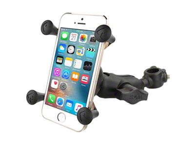 RAM Mounts X-Grip Phone Mount with 1/2-Inch Diameter Rail Base (Universal; Some Adaptation May Be Required)