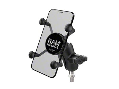 RAM Mounts X-Grip Phone Mount with 3/8-Inch to 16 Threaded Ball Base (Universal; Some Adaptation May Be Required)