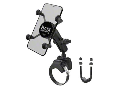 RAM Mounts X-Grip Phone Mount with ATV/UTV Rail Base (Universal; Some Adaptation May Be Required)