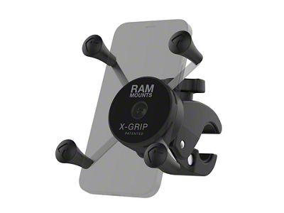 RAM Mounts X-Grip Phone Mount with Low Profile Tough-Claw Base (Universal; Some Adaptation May Be Required)