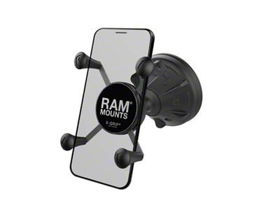 RAM Mounts X-Grip Phone Mount with Mighty-Buddy Suction Cup (Universal; Some Adaptation May Be Required)