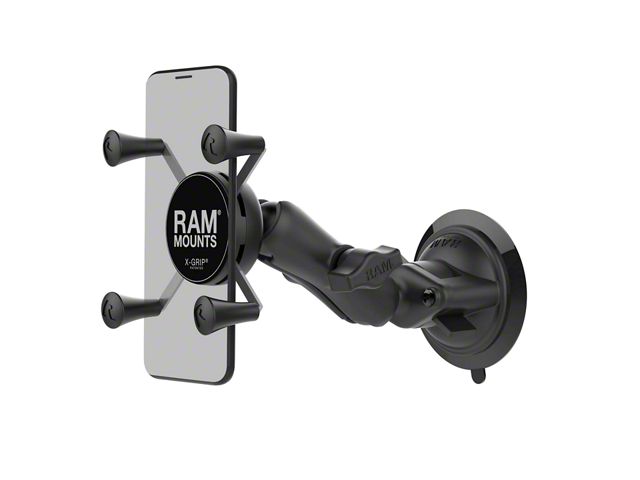 RAM Mounts X-Grip Phone Mount with Twist-Lock Suction Cup (Universal; Some Adaptation May Be Required)