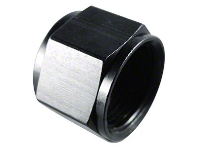 Aluminum Flare Cap; -6AN; Black