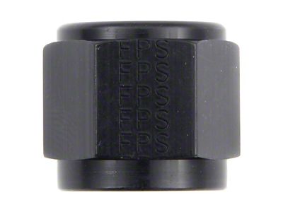 Aluminum Tube Nut; -6AN; Black