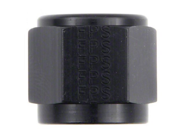 Aluminum Tube Nut; -8AN; Black