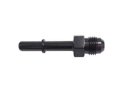 Male EFI Adapter; -6AN to 3/8-Inch; Black