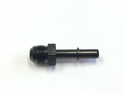 Male EFI Adapter; -8AN to 3/8-Inch; Black