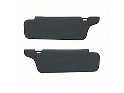 Sun Visors without Mirrors; Dark Graphite Cloth (94-04 Mustang)