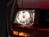OEM Style Headlights; Chrome Housing; Clear Lens (05-09 Mustang w/ Factory Halogen Headlights, Excluding GT500)