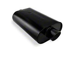 Mishimoto Center Muffler; 2.50-Inch Inlet/2.50-Inch Outlet; Black (Universal; Some Adaptation May Be Required)