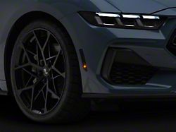 SEC10 Front Marker Light Tint; Smoked (24-26 Mustang)