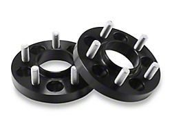 SR Performance 20mm Hubcentric Wheel Spacers; Black (15-26 Mustang)