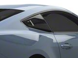 MP Concepts Quarter Window Scoops; Gloss Black (24-26 Mustang Fastback)