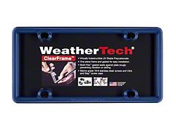 Weathertech ClearFrame License Plate Frame; Navy Blue (Universal; Some Adaptation May Be Required)
