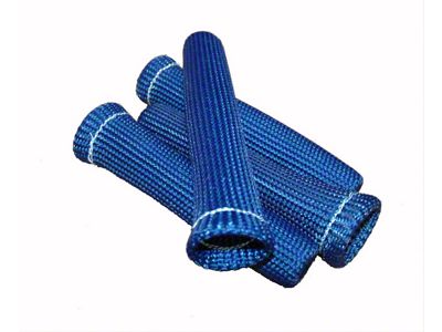 Thermo Tec Braided Plug Wire Sleeve; 6 x .375-Inch; Blue; 6-Pack (Universal; Some Adaptation May Be Required)