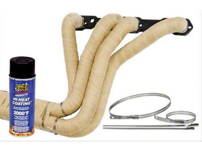 Thermo Tec Exhaust Wrap 2-Roll Kit; 2-Inch x 50-Foot; Natural Color (Universal; Some Adaptation May Be Required)