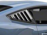 SpeedForm Vintage Quarter Window Louvers; Carbon Fiber Appearance (24-26 Mustang Fastback)