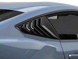 SpeedForm Sport Quarter Window Louvers; Matte Black (24-26 Mustang Fastback)