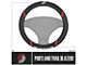 Steering Wheel Cover with Portland Trail Blazers Logo; Black (Universal; Some Adaptation May Be Required)