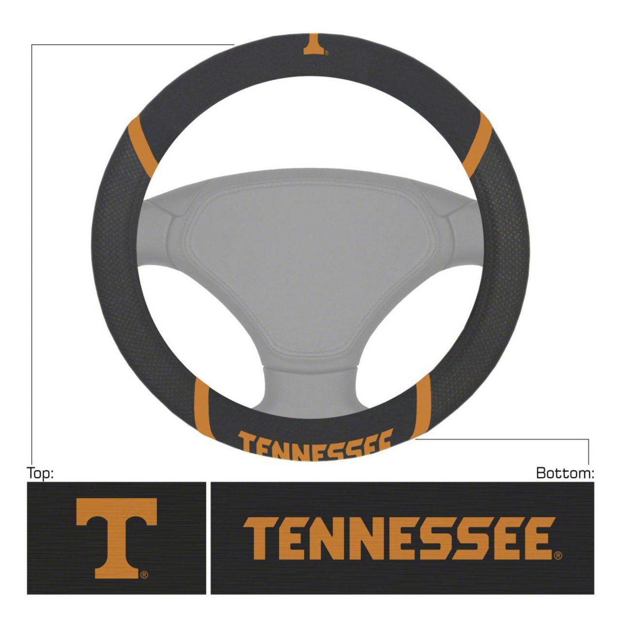 Bronco Sport Steering Wheel Cover with University of Tennessee T