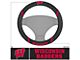 Steering Wheel Cover with University of Wisconsin Logo; Black (Universal; Some Adaptation May Be Required)
