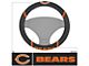 Steering Wheel Cover with Chicago Bears Logo; Black (Universal; Some Adaptation May Be Required)